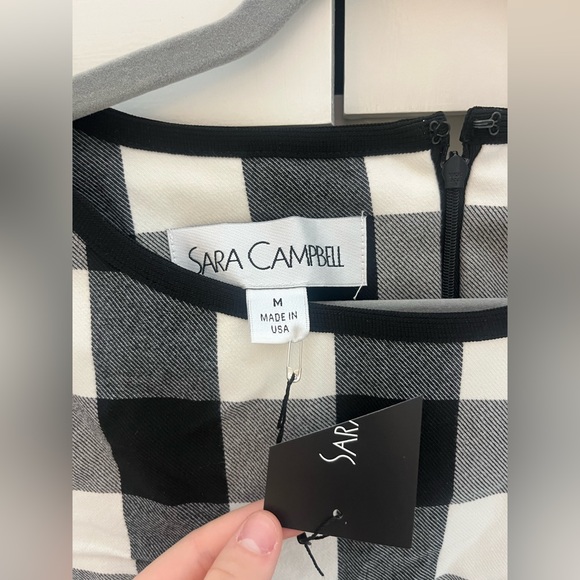 NWT Sara Campbell Checkered Dress - Picture 2 of 2